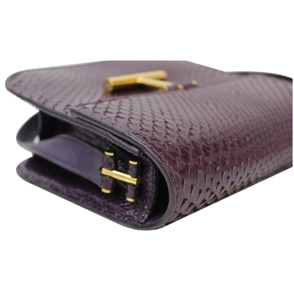 TOM FORD Tara T-Clasp Python Shoulder Bag Purple - Last Call