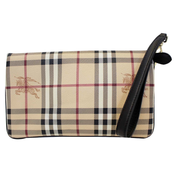 BURBERRY Haymarket Check Adeline Foldover Clutch Brown-US
