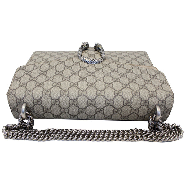 GUCCI Dionysus Medium GG Supreme Monogram Shoulder Bag Taupe