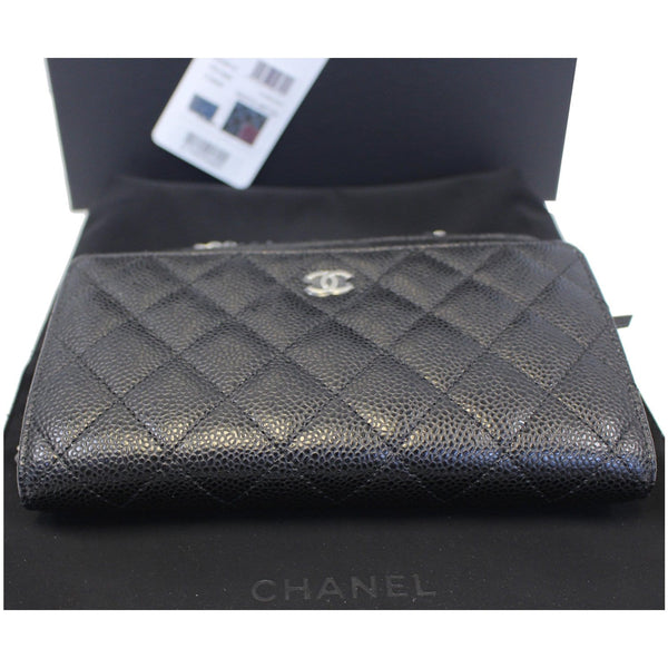 CHANEL Wallet on Chain WOC Caviar Leather Crossbody Bag Black