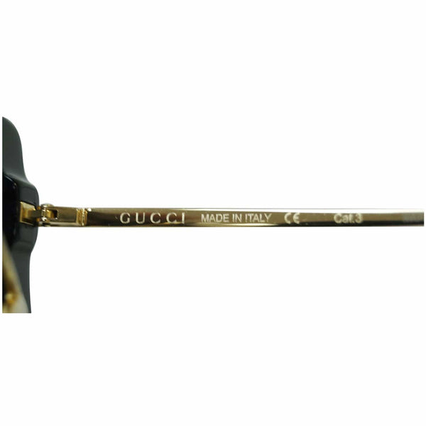 GUCCI Crystal Mask Frame Sunglasses GG0431s Black/Gold