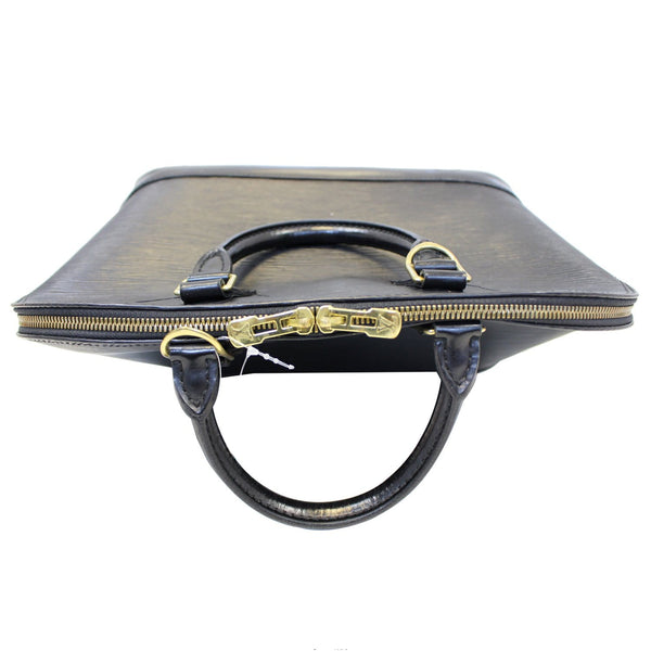 LOUIS VUITTON Alma PM Epi Leather Satchel Bag Black-US