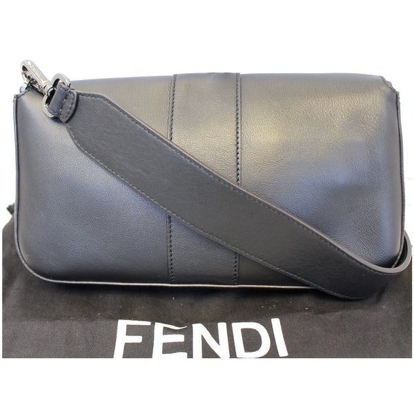 FENDI BAGUETTE Black Leather Shoulder Bag-US