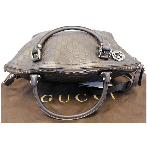 GUCCI Dark Brown Leather Shoulder Bag 341503-US