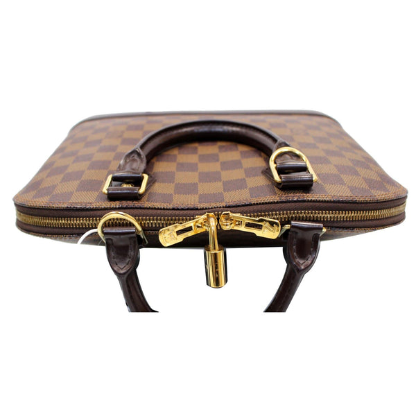 LOUIS VUITTON Alma PM Damier Ebene Satchel Bag Brown