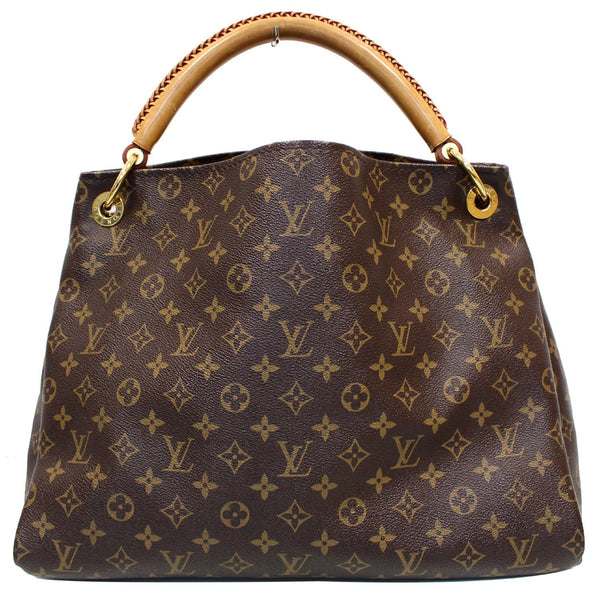 LOUIS VUITTON Artsy MM Monogram Canvas Shoulder Bag Brown
