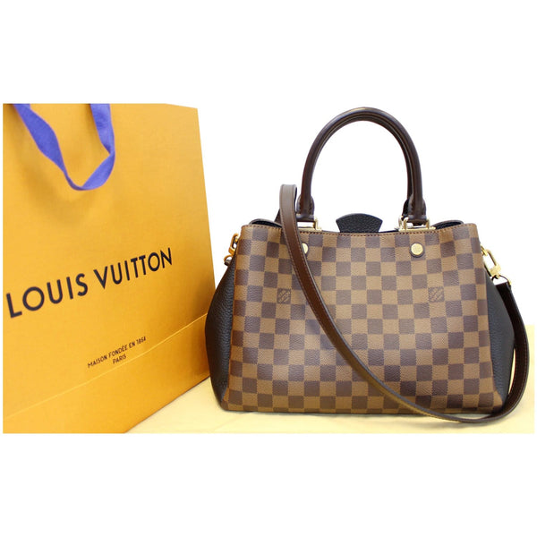 LOUIS VUITTON Brittany Damier Ebene Shoulder Bag Brown-US