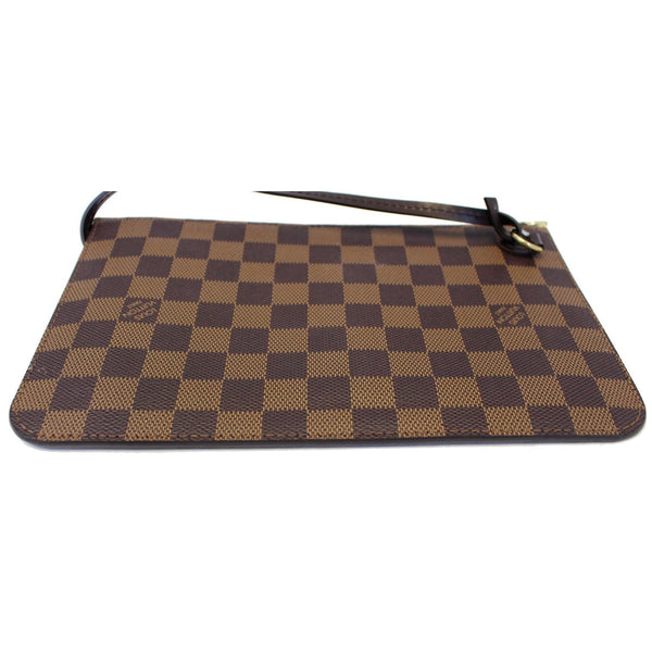LOUIS VUITTON Pochette Wristlet Pouch Neverfull MM Damier Ebene-US