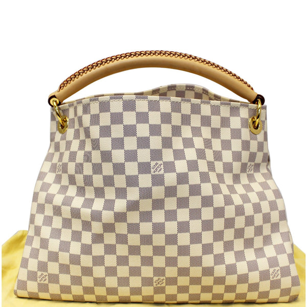 LOUIS VUITTON Artsy MM Damier Azur Shoulder Bag White-US