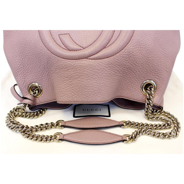 GUCCI Soho Pebbled Leather Chain Shoulder Bag 308982-US