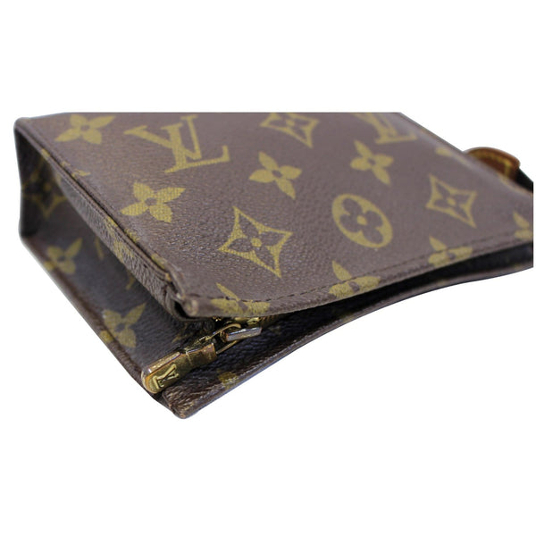 LOUIS VUITTON Toiletry 15 Monogram Canvas Cosmetics Pouch Brown