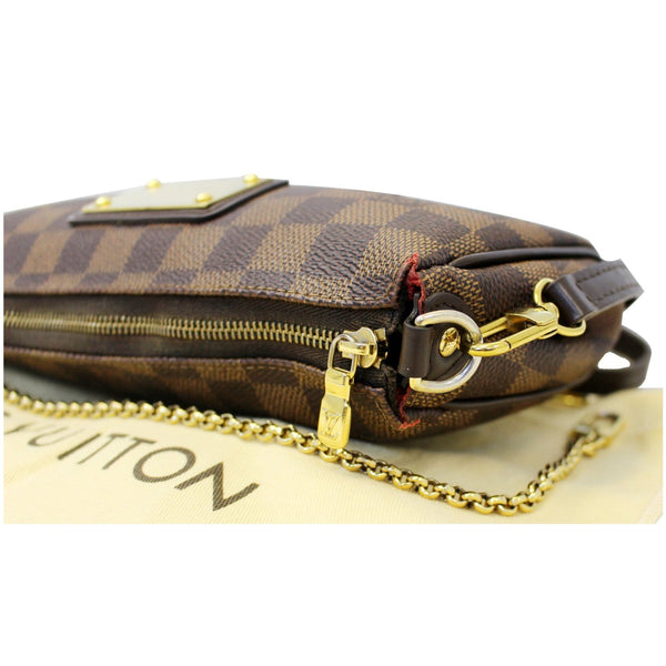LOUIS VUITTON Pochette Eva Damier Ebene Shoulder Crossbody Bag-US