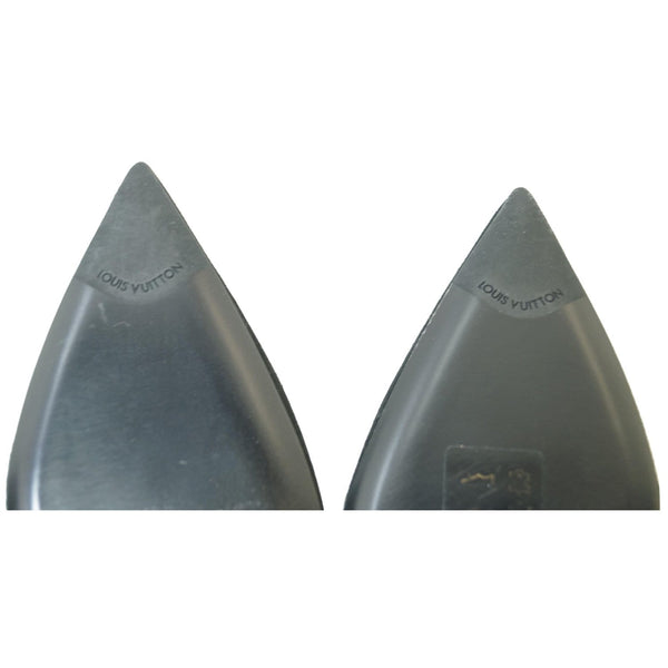 Louis Vuitton Rendez Vous Suede Leather pumps front cone