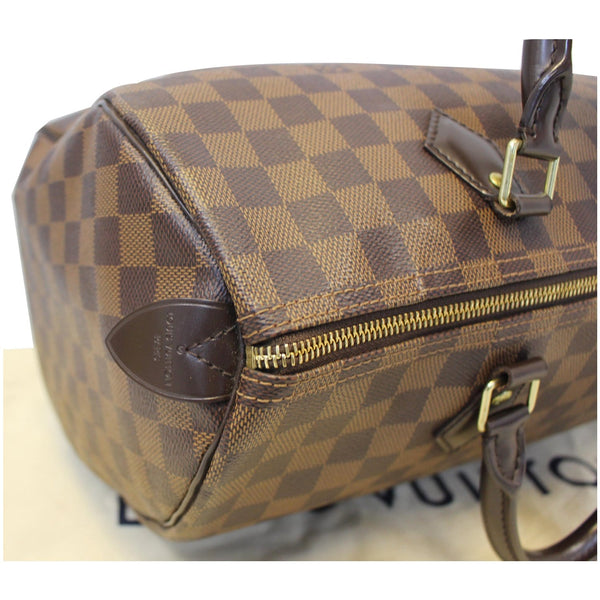 LOUIS VUITTON Speedy 35 Damier Ebene Satchel Bag Brown