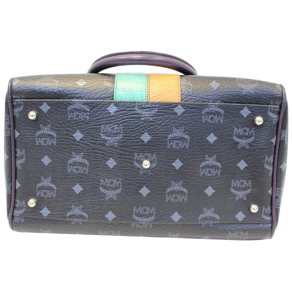 MCM Visetos Lion Princess Boston Bag Black-US
