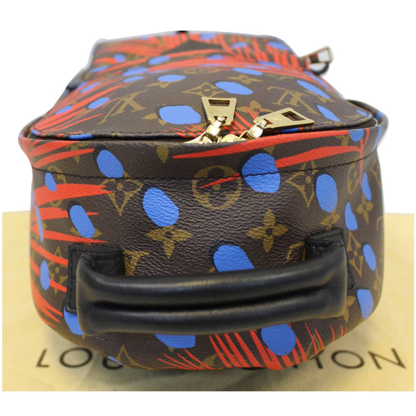 LOUIS VUITTON Palm Springs PM Monogram Jungle Dots Backpack Bag Brown