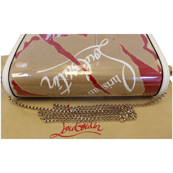 Christian Louboutin Paloma Kraft Loubi Clutch Crossbody Bag-US