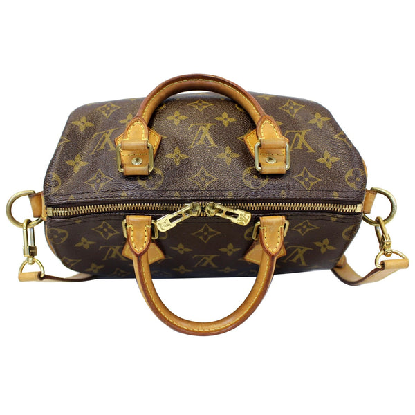LOUIS VUITTON Speedy 25 Bandouliere Monogram Canvas Shoulder Bag Brown-US