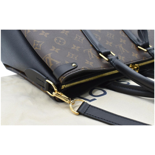 LOUIS VUITTON Soufflot MM Monogram Canvas Shoulder Bag Black