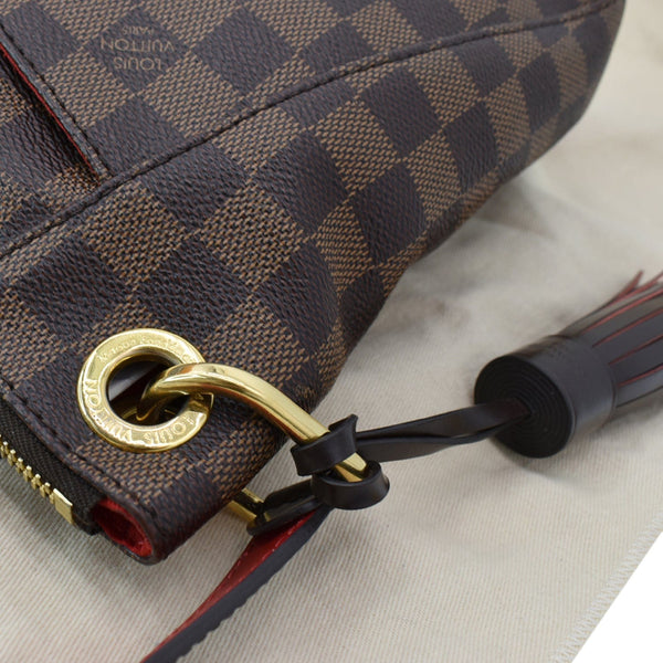 LOUIS VUITTON South Bank Besace Damier Ebene Crossbody Bag Brown