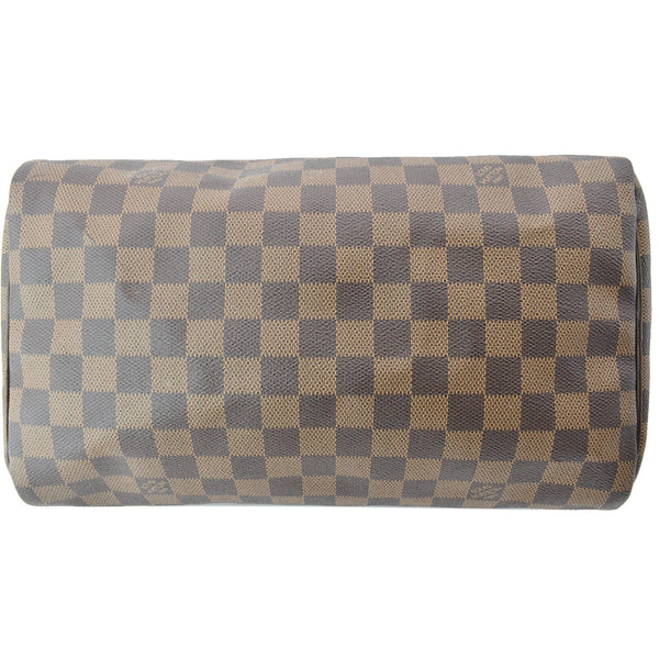 LOUIS VUITTON Speedy 30 Damier Ebene Satchel Bag Brown - New Year Deals
