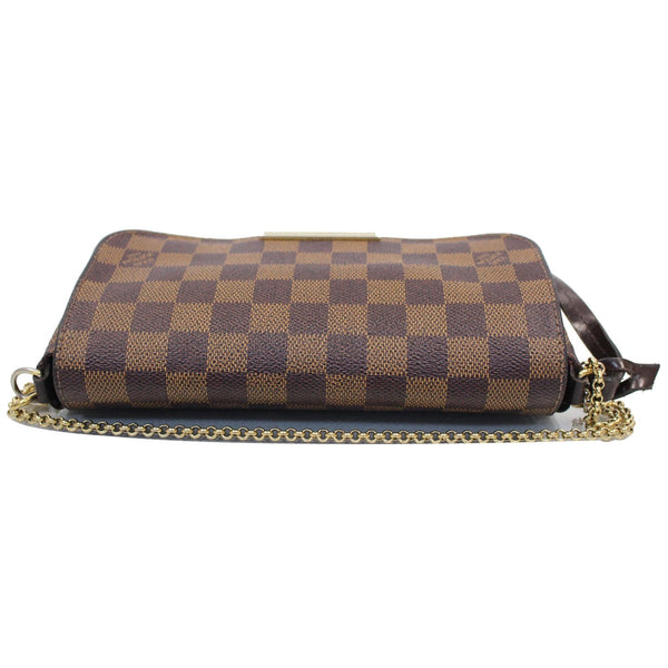 LOUIS VUITTON Favorite PM Damier Ebene Crossbody Bag Brown