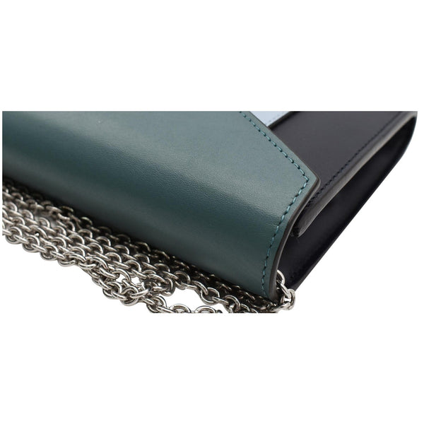 Celine Pocket Envelope Leather Shoulder Bag side view