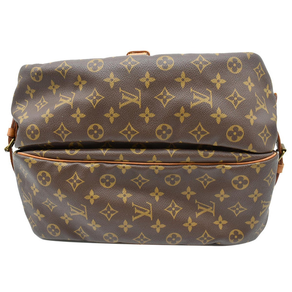 LOUIS VUITTON Saumur 35 Monogram Canvas Shoulder Bag Brown