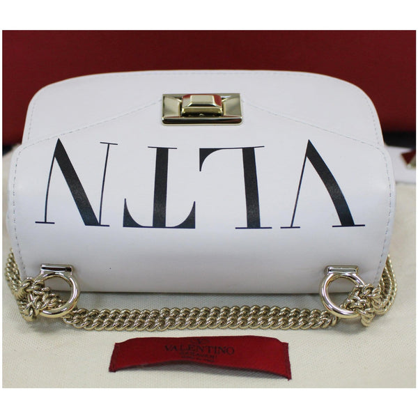 Valentino Garavani VLTN Leather Crossbody Bag top