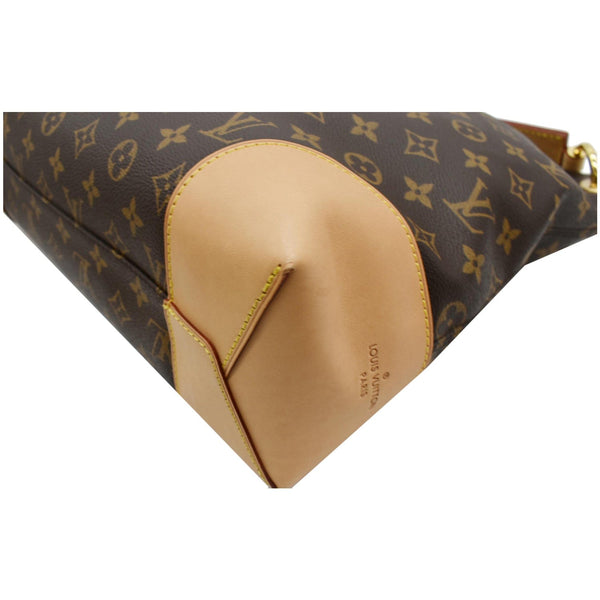 LOUIS VUITTON Berri PM Monogram Canvas Shoulder Bag Brown