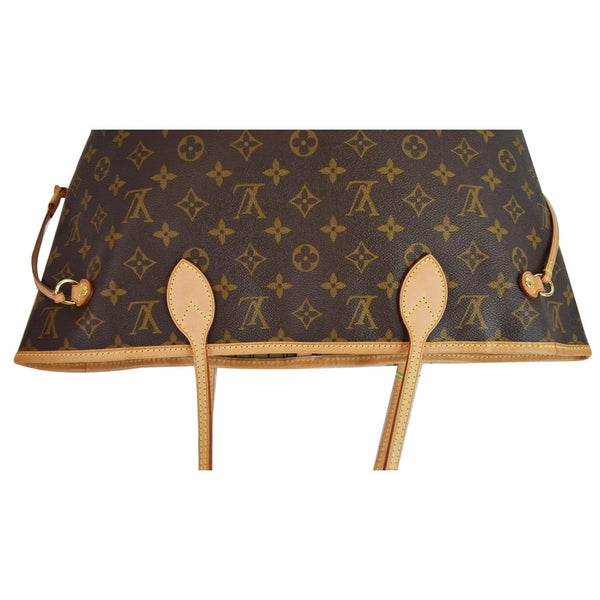 Louis Vuitton Neverfull MM Monogram Canvas Shoulder Bag - top front side