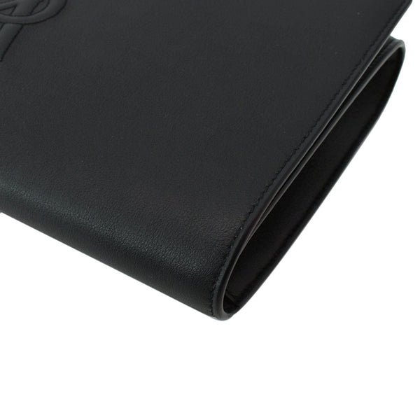 Yves Saint Laurent Leather Clutch Wallet Black - DDH