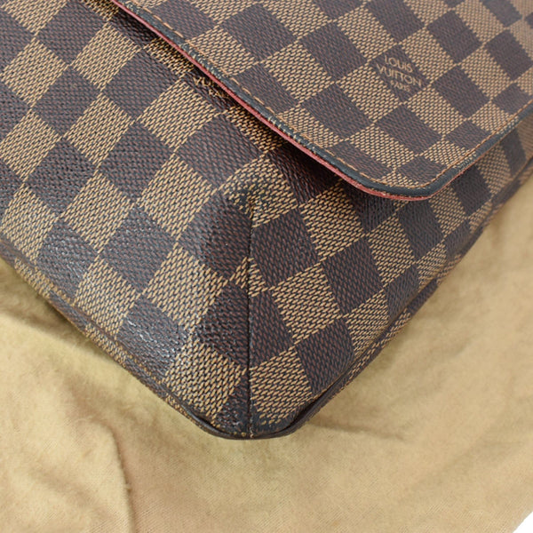 LOUIS VUITTON Musette Salsa GM Damier Ebene Crossbody Bag Brown