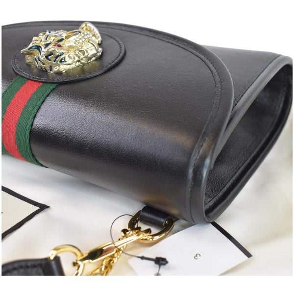 Gucci Rajah Small Web Leather Shoulder Bag side preview