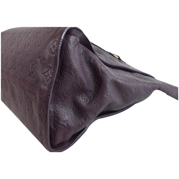 LOUIS VUITTON Lumineuse PM Monogram Empreinte Leather Shoulder Bag Plum