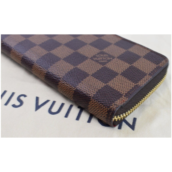 Louis Vuitton Clemence Monogram Canvas Wallet corner focused
