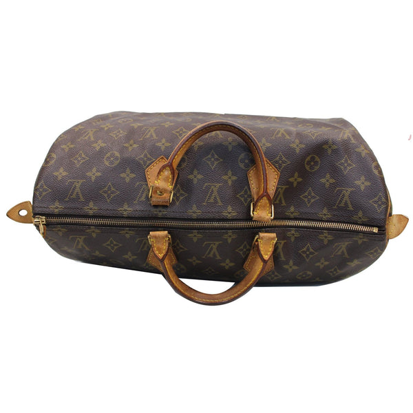 LV Speedy 40 Monogram Canvas Satchel Bag Front View