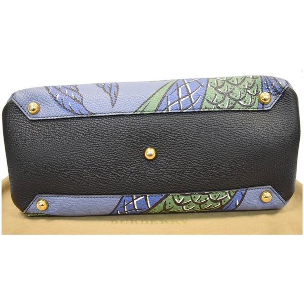 Burberry Small Banner Satchel Shoulder Bag Bottom with buttons