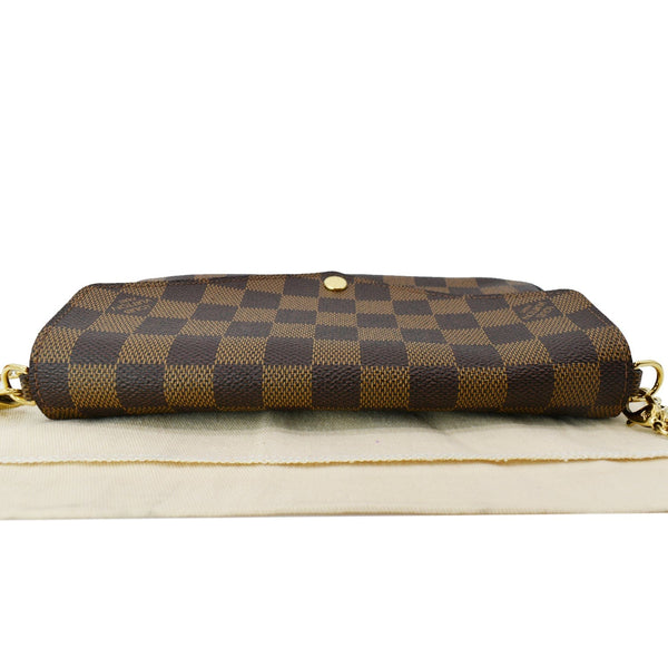 LOUIS VUITTON Felicie Damier Ebene Pochette Crossbody Bag Brown - Hot Deals