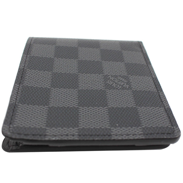 LOUIS VUITTON Damier Graphite Canvas Multiple Wallet Black