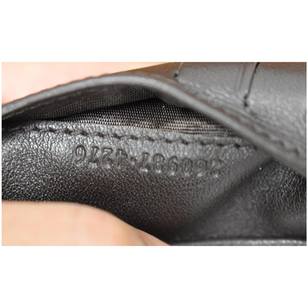 GUCCI Microguccissima Bifold Leather Wallet Black 260987