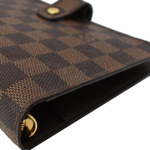 LOUIS VUITTON Agenda MM Damier Ebene Planner Cover Brown