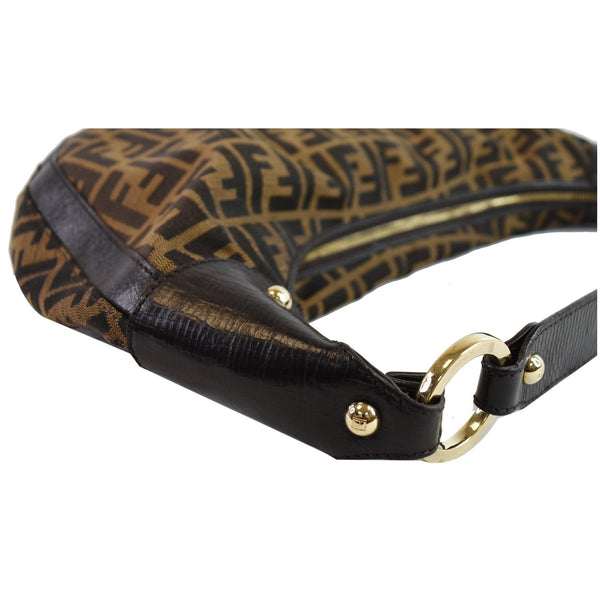 Fendi Half Moon Zucca Canvas Shoulder bag