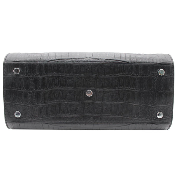 Yves Saint Laurent Sac de Jour Crocodile Leather Satchel