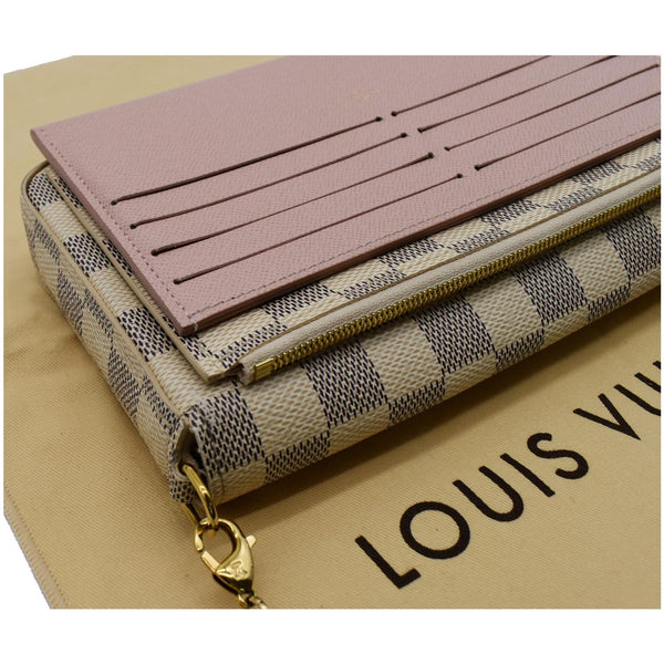 Louis Vuitton Felicie Pochette Damier Azur Crossbody Bag