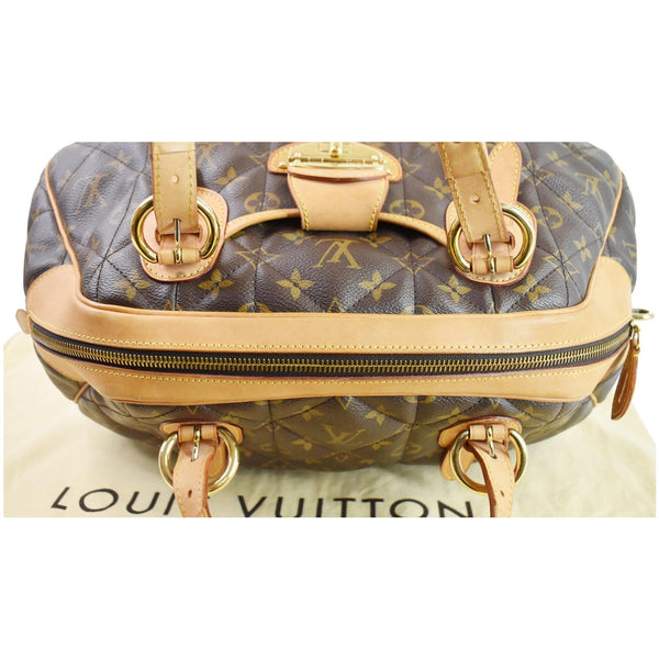 LOUIS VUITTON Etoile Bowling Monogram Canvas Satchel Bag Brown