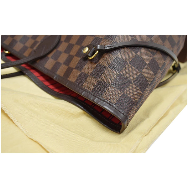 LOUIS VUITTON Neverfull GM Damier Ebene Tote Shoulder Bag Brown