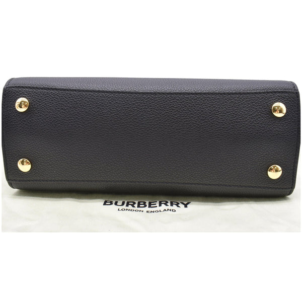 Burberry Mini Title Grainy Leather Top Handle Crossbody Bag