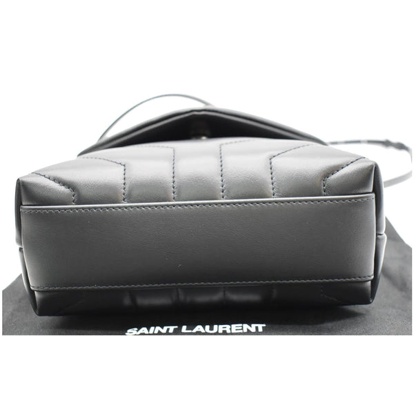 YVES SAINT LAURENT Loulou Toy Matelasse Leather Crossbody Bag Black