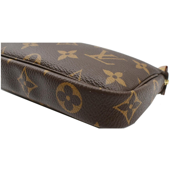 LOUIS VUITTON Mini Pochette Monogram Canvas Accessoires Pouch Brown
